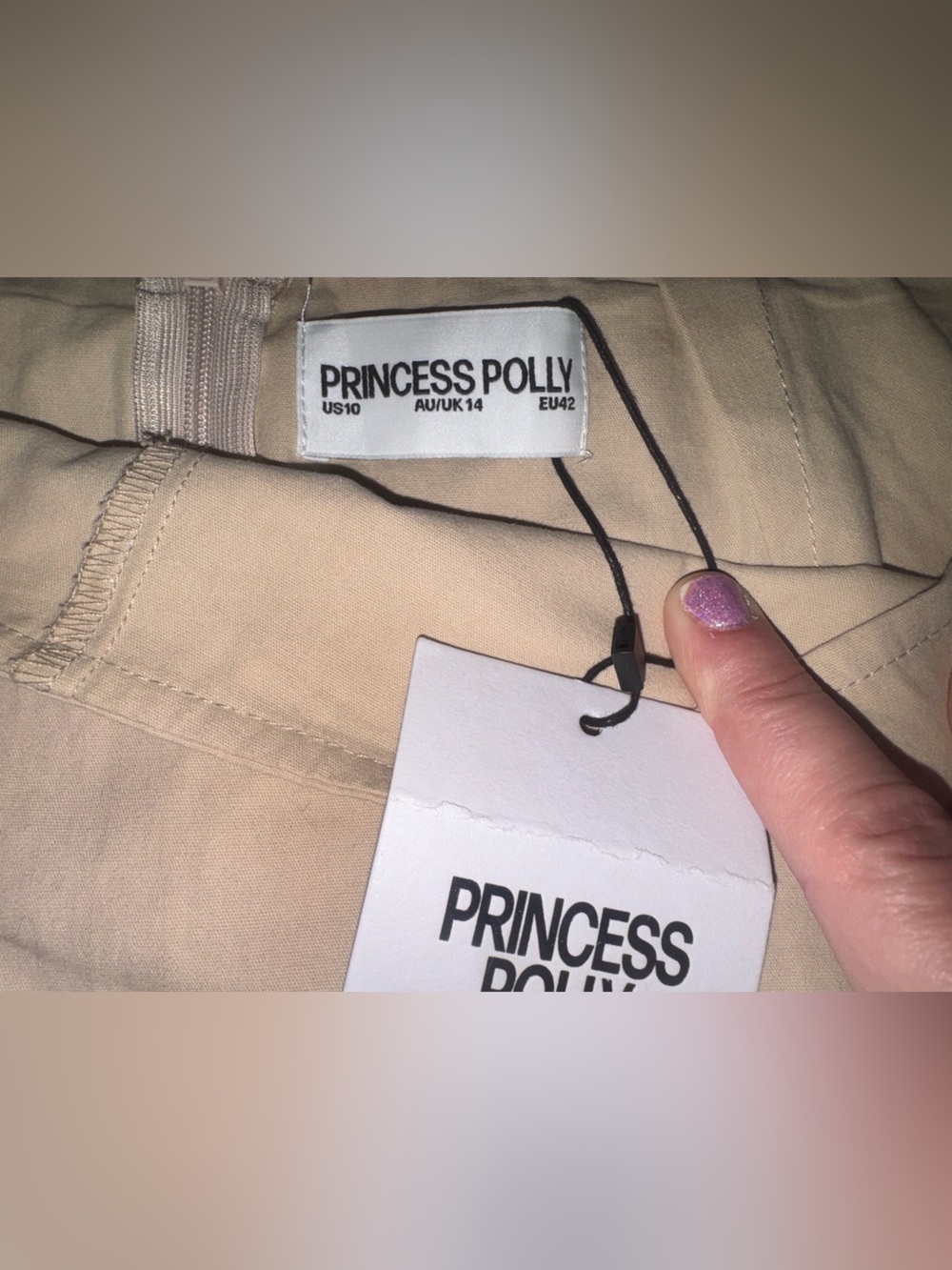 Princess Polly Beige Gigi Skort - Picture 9 of 12